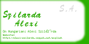 szilarda alexi business card